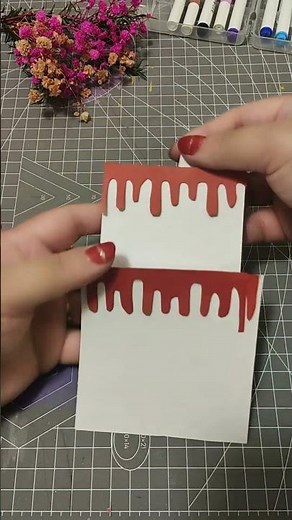 Origami birthday cake card | DIY birthday pull card | Easy origami card tutorial