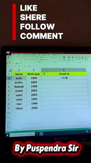 Excel में Gmail ID कैसे बनाएं | Easy Trick to Create Multiple Emails in Excel 💻