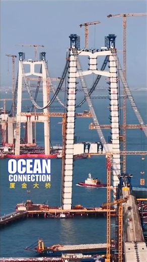 Bridge Meets in the Middle of the Sea 🌉 | Xiamen–Kinmen Mega Bridge