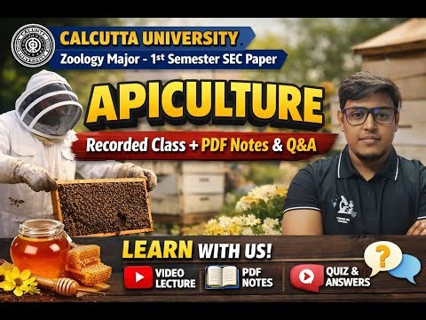 Calcutta University SEC Apiculture | 1st Semester | Complete Syllabus Explained #calcuttauniversity