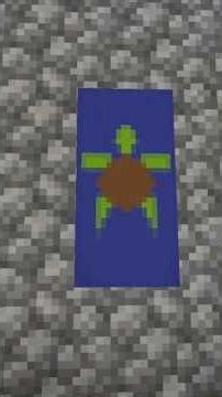 Turtle Banner Tutorial in Minecraft - Easy & Fast #minecraft #shorts