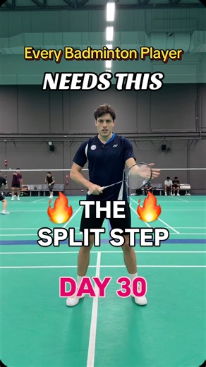 Badminton Coach | 90 Day Challenge on Instagram: "Master the Split Step in Badminton | Improve Your Footwork, Speed & Reaction Time! 🏃‍♂️💨 Want to move faster on court and anticipate every shot like a pro? Then it’s time to master the split step — one of the most essential badminton footwork techniques that separates beginners from advanced players. In this badminton split step tutorial, you’ll learn: ✅ What the split step is and why it’s crucial for explosive movement ✅ How to time your split