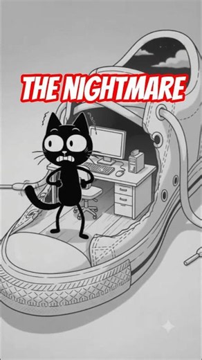 Nightmare Nap! #cat #cute #animation
