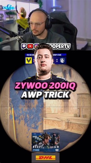 CooperTV on Instagram: "Zywoo 200 IQ AWP trick. Have you seen this before⁉️⁉️ #counterstrike #cs2 #twitch #csgo #counterstrike2 #cs2funny #coopertv"