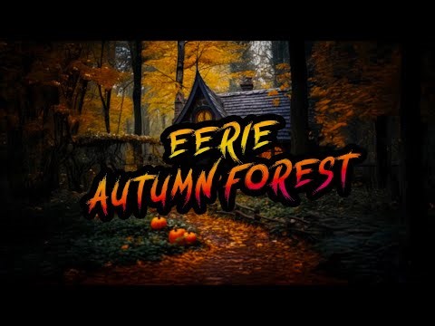 Eerie Witch Cottage Ambience 🕯️Spooky Halloween Atmosphere with Pumpkins & Forest (1 Hour Loop)