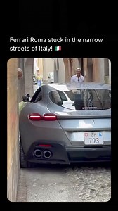 Who would’ve thought Italian cars aren’t compatible with Italian roads 🤌🇮🇹 #ferrari #ferrariroma #roma #italy | Cars Daily