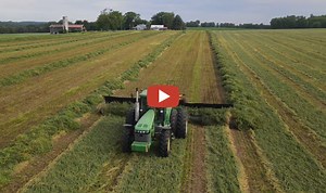 2 Oxbo Mergers Merging Hay -- Andrew and Jered Merging first cutting hay on June 11 2021. -- Farming Fixing & Fabricating