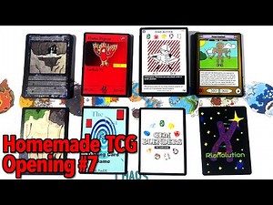 Homemade TCG Pack Opening #7 (Kingdoms TCG, The Last 10 Elements, Planolution TCG, Gem Blenders!)