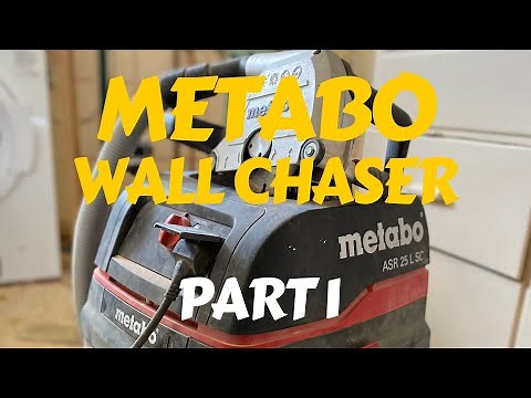 Metabo MFE40 wall chaser + ASR 25 Dust Extractor PART 1 #metabo #electricalinstallation