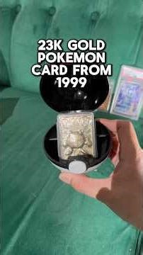 Gold Pokemon Card from 1999