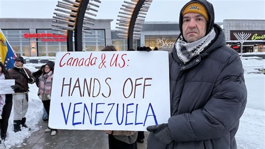 Protesters gather for 'free Venezuela' rally in uptown Waterloo