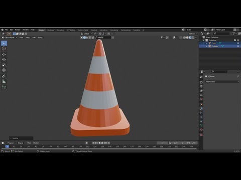 "Blender 3D Traffic Cone Modeling and Texturing. A Complete Tutorial"