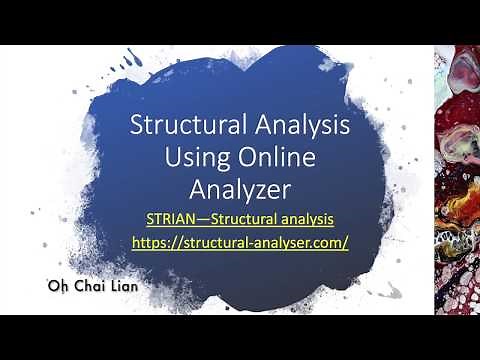 Structural Analysis Series: Analysis using STRIAN Online Analyzer
