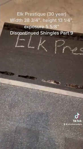 Discontinued Shingles Part 9 - Elk Prestique (30 year)