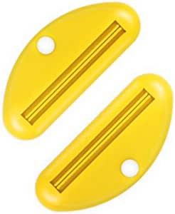Toothpaste Tube Squeezer, 2 Pack Multipurpose Toothpaste Dispenser Squeezer (Yellow) …