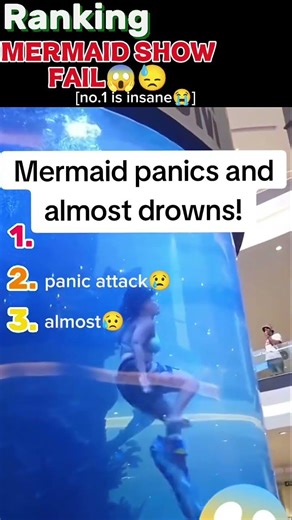 Mermaid show gone wrong😱☠️ #viral #usa #mermaid #fails #gonewrong #shorts