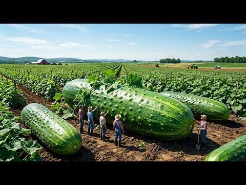 Cucumber Farming and Processing | From Planting to Factory Harvest