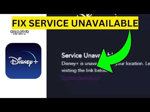 How To Fix Disney Plus Service Unavailable(EASY)