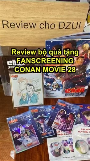 29K views · 462 reactions | Review quà Fanscreening Conan Movie 28! Cùng bóc tem thôi nào . Meitantei Conan: Sekigan no Furasshubakk  Phim Điện Ảnh Thám Tử Lừng Danh Conan: Dư Ảnh Của Độc Nhãn Khởi Chiếu: 25.07.2025 #DetectiveConan #ConanMovie28 #PhimConanVN2025 #thamtulungdanhconan #Duanhcuadocnhan #MeitanteiConan #SekigannoFurasshubakku #MeitanteiConanSekigannoFurasshubakku #fanscreening #gift #reviewchodzui | Review cho DZUI | Facebook