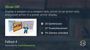 Show Off achievement in Fallout 4