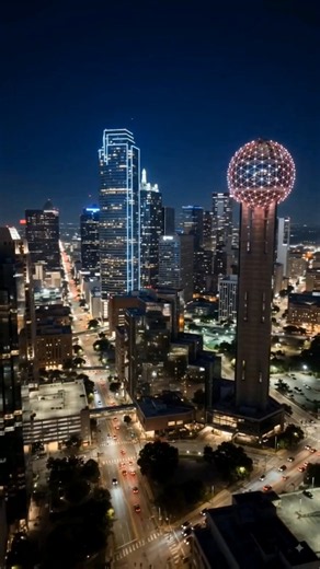 Dallas Night Skyline 🌃✨ | The City That Never Sleeps 🏙️