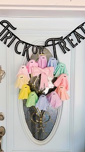 27K views · 600 reactions | Pastel, but make it spooky  This DIY ghost wreath is the prettiest way to decorate for Halloween  @beautifulinspire.co #makeitwithmichaels #michaelsstores #michaels #diy #craft #halloween #halloweendiy #halloweendecor #halloweenparty | Michaels Stores | Facebook