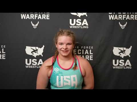 Sarah Pulk (MN) wins 2025 16U Girls Folkstyle Nationals at 170 lbs.