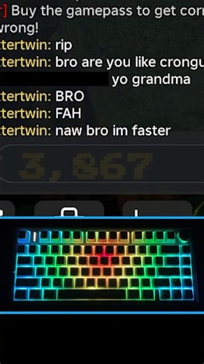 He couldn't type faster than me 💀