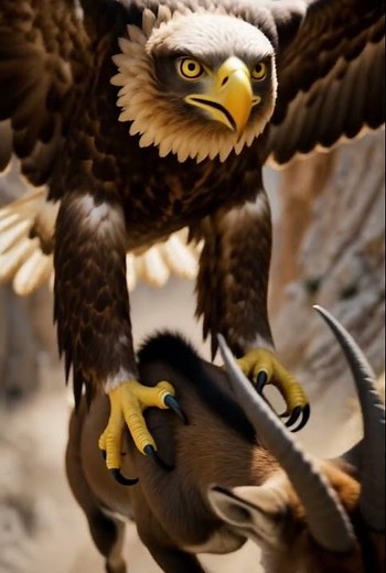 Aerial Predator Attack | King Eagle Hunts Mountain Goat