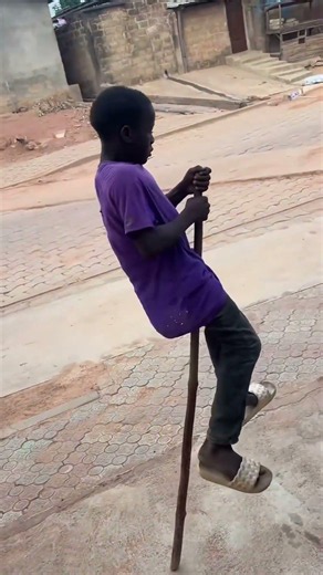 How does a stick replace a bicycle? #africa
