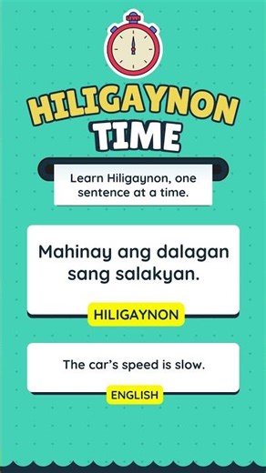 Learn Hiligaynon, one sentence at a time.