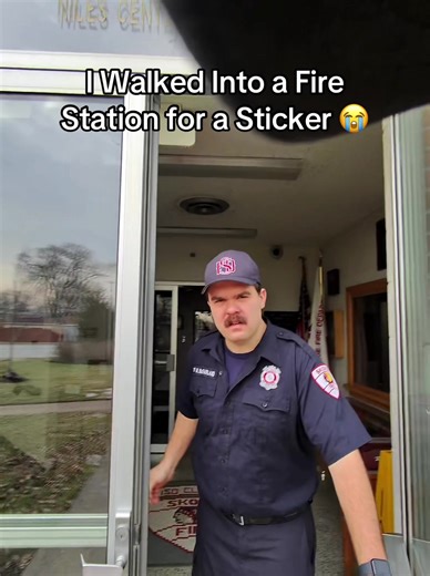 I Walked Into a Fire Station for a Sticker 😭 | stickers