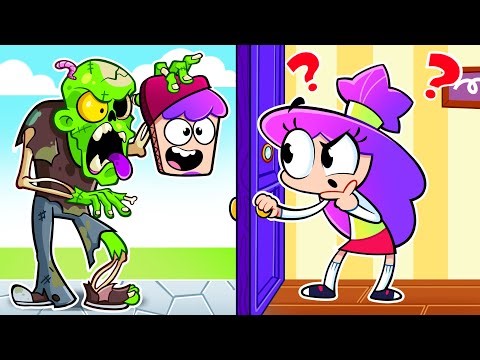 Guess Who’s There? 👀 Tickle Zombie Surprise! 🧟‍♂️🤣 | Kids Cartoon with Viv and Denny Stories