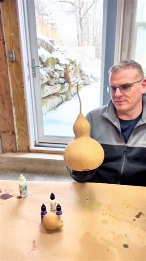 DIY Spring Lamp: Gourd Art Project