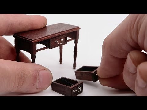 How to Make a Table with Movable Drawers? | Miniature Home