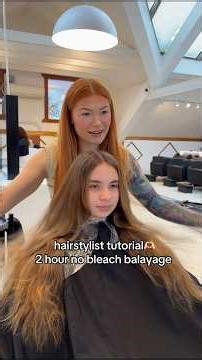 hairstylist tutorial 🫶 2 hour no bleach balayage