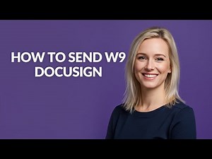 How to Send W9 Docusign - Julia'sTutorials