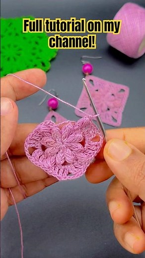 Easy crochet earring pattern is now live on my channel!
