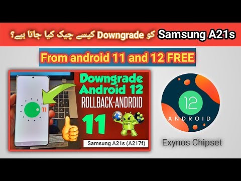 How to Downgrade Samsung A21s (A217f) from android 12 to 11 free U8/S8 bit |2022 | TECH City 2.0