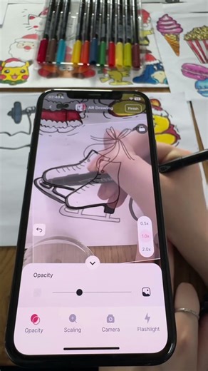 Ice skating ⛸️ drawing idea #drawingidea #drawingideas #drawing #newyear2026 #iceskating