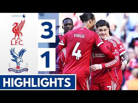 Liverpool vs Crystal Palace 3-1 - Highlights & All Goals - Florian Wirtz Goal