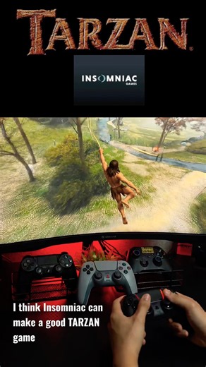 I think INSOMNIAC can make a good TARZAN game #spiderman #ps5 #gaming #playstation #gameplay #game