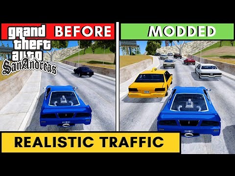 GTA San Andreas Realistic Traffic MOD