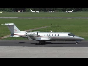 dieflugschule.at Learjet 40XR takeoff at Graz Airport | OE-GHF