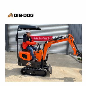 [Hot Item] China Mini Excavator 1 Ton Micro Trackhoe Digger Small Home Backhoe Excavator