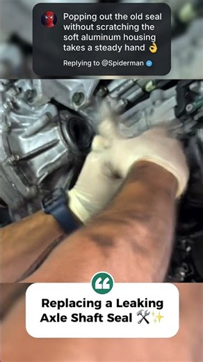 Transmission Axle Shaft Seal Replacement Technique