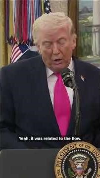 Trump talks about big "present" Iran gave U.S. that deals with "oil"