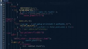 Computer Screen Showing a Corrupted Program Code with a Glitch Effect | Premium Stock Video Footage