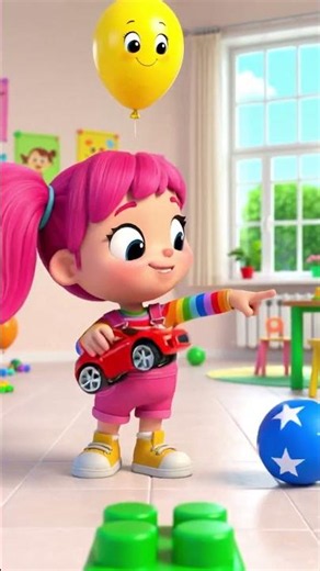 Gumby Bummy Learns Colors 🌈 | Blue Ball, Red Car, Yellow Balloon & Green Block | Toddler Learning