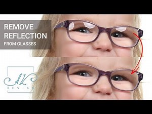Remove reflection from glasses in Photoshop
